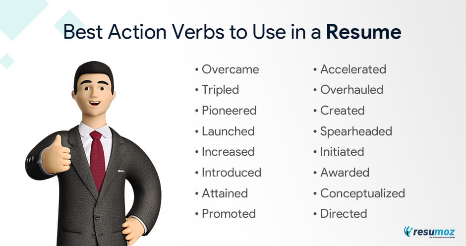 225 Action Verbs To Get Your Resume Noticed Resumoz