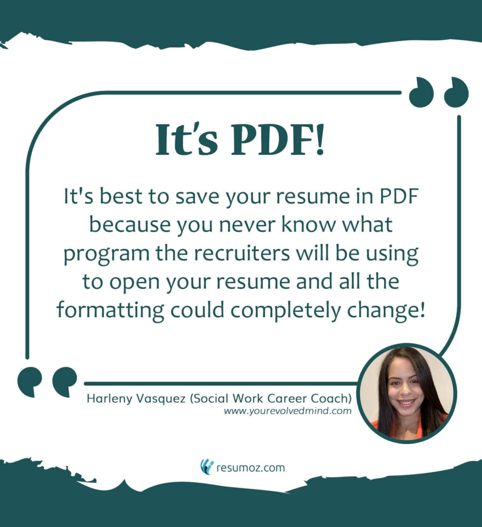harleny talks about why pdf resume file format is the best