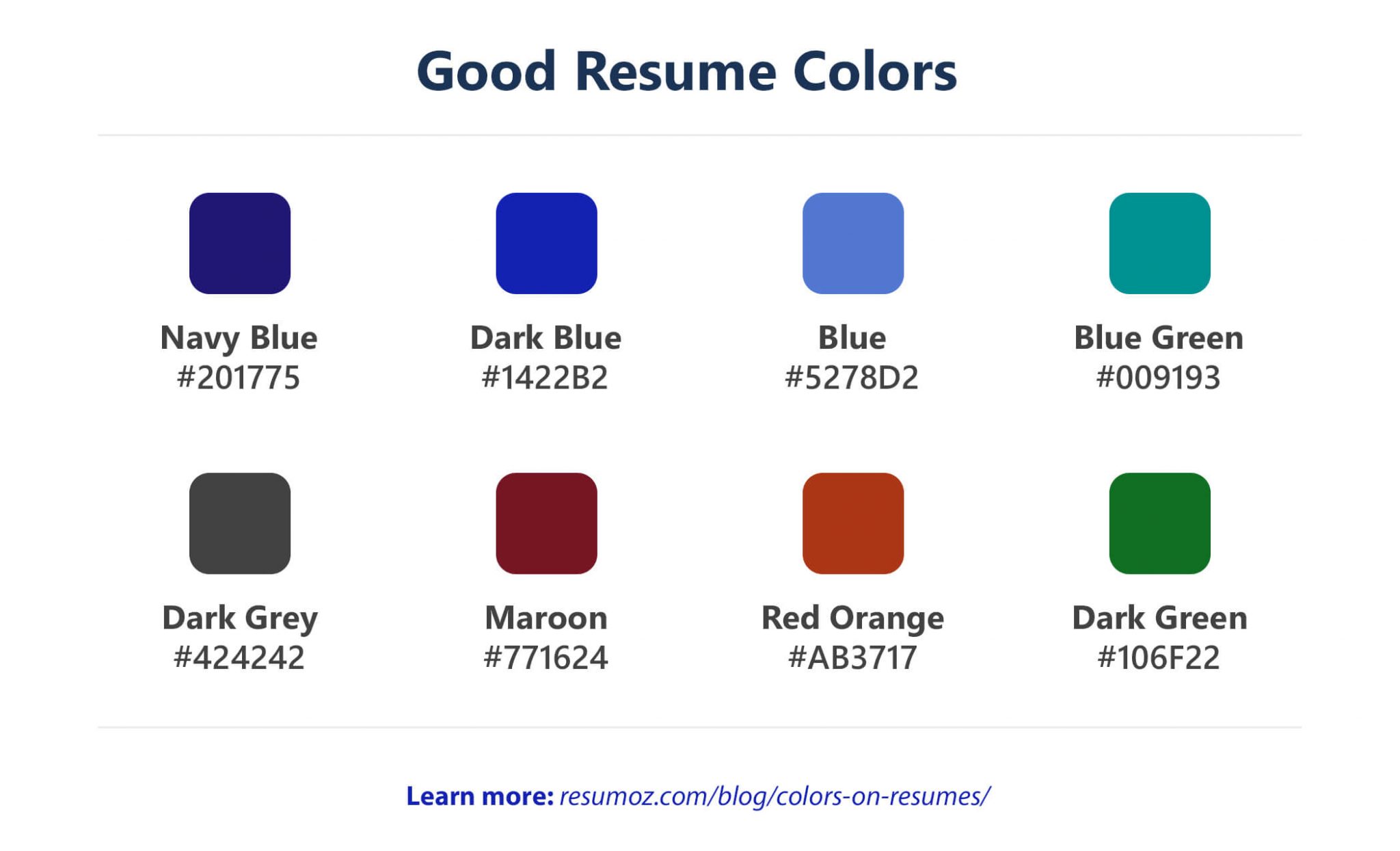 Best Resume Colors 2048x1244 